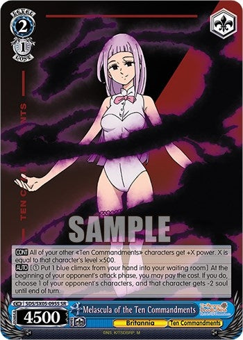 Image for Melascula of the Ten Commandments (SR) (The Seven Deadly Sins: Revival of The Commandments) (SDS/SX05-095S SR) - Weiss Schwarz