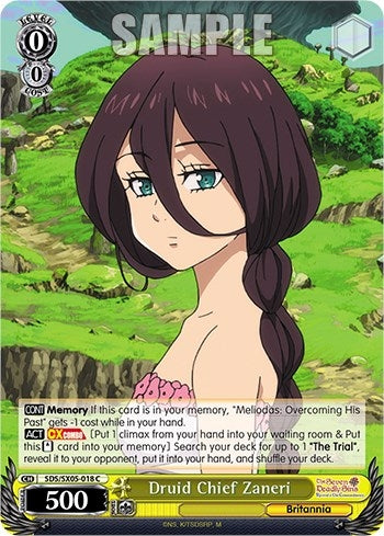 Image for Druid Chief Zaneri (The Seven Deadly Sins: Revival of The Commandments) (SDS/SX05-018 C) - Weiss Schwarz