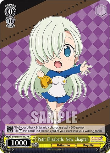 Image for Petit Elizabeth: New Chapter (The Seven Deadly Sins: Revival of The Commandments) (SDS/SX05-112 PR) - Weiss Schwarz