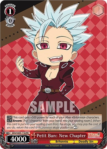 Image for Petit Ban: New Chapter (The Seven Deadly Sins: Revival of The Commandments) (SDS/SX05-116 PR) - Weiss Schwarz