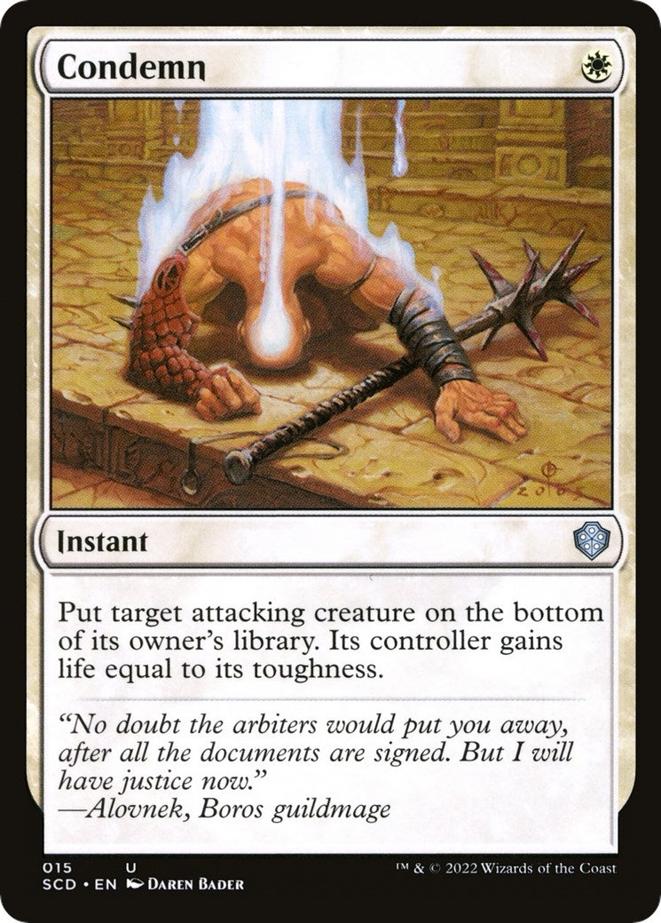 Image for Condemn (Starter Commander Decks) (15) - Magic: The Gathering