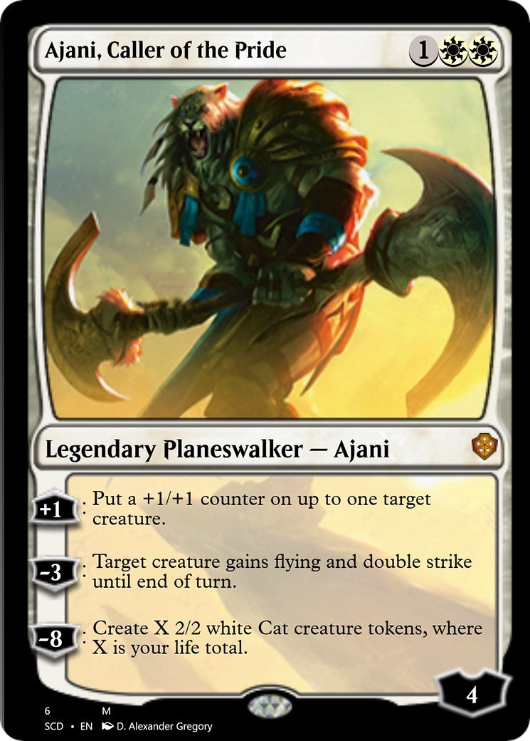 Image for Ajani, Caller of the Pride (Starter Commander Decks) (6) - Magic: The Gathering