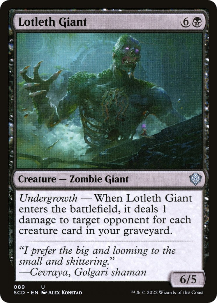 Image for Lotleth Giant (Starter Commander Decks) (89) - Magic: The Gathering