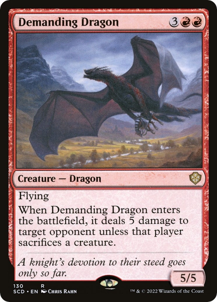 Image for Demanding Dragon (Starter Commander Decks) (130) - Magic: The Gathering