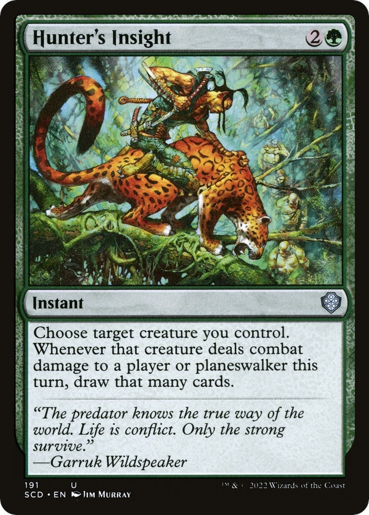 Image for Hunter's Insight (Starter Commander Decks) (191) - Magic: The Gathering