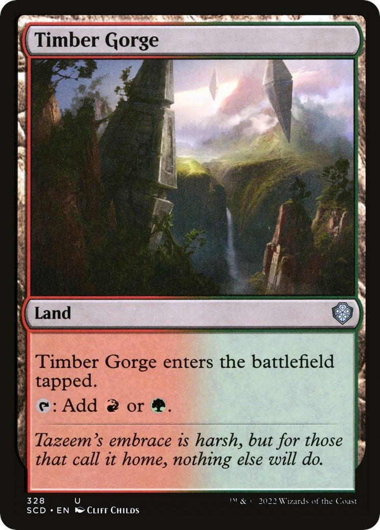 Image for Timber Gorge (Starter Commander Decks) (328) - Magic: The Gathering
