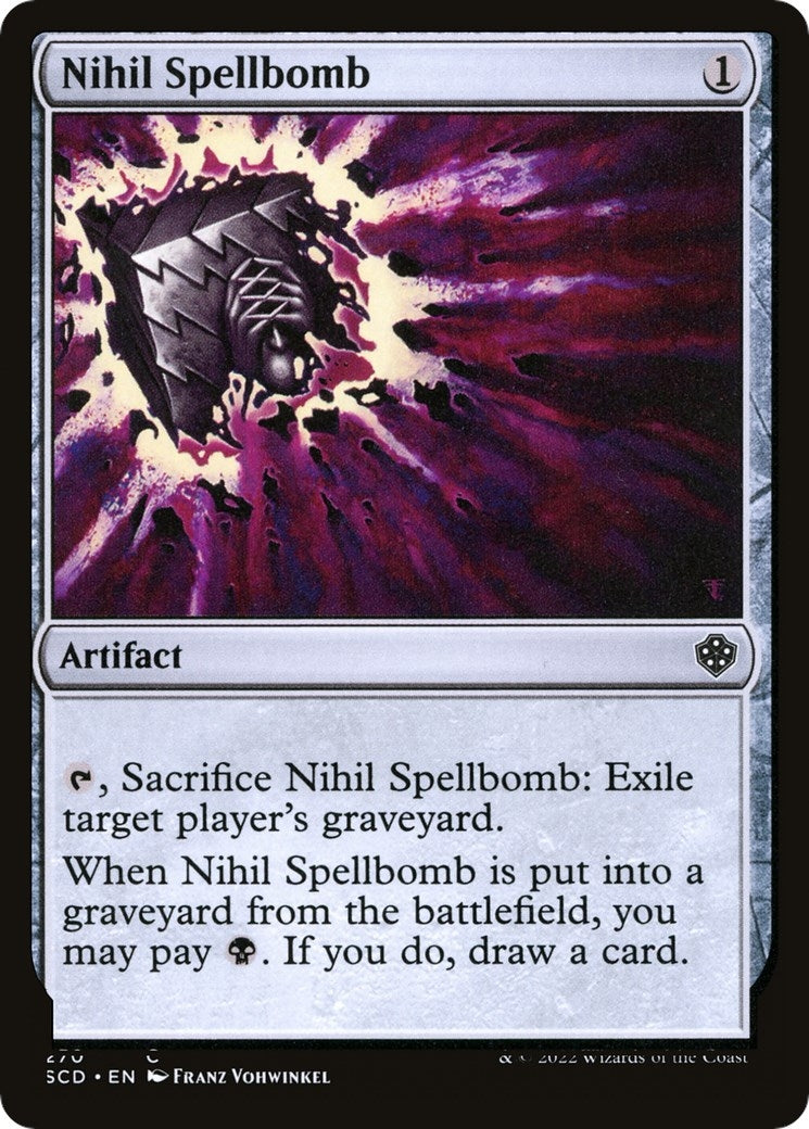 Image for Nihil Spellbomb (Starter Commander Decks) (270) - Magic: The Gathering