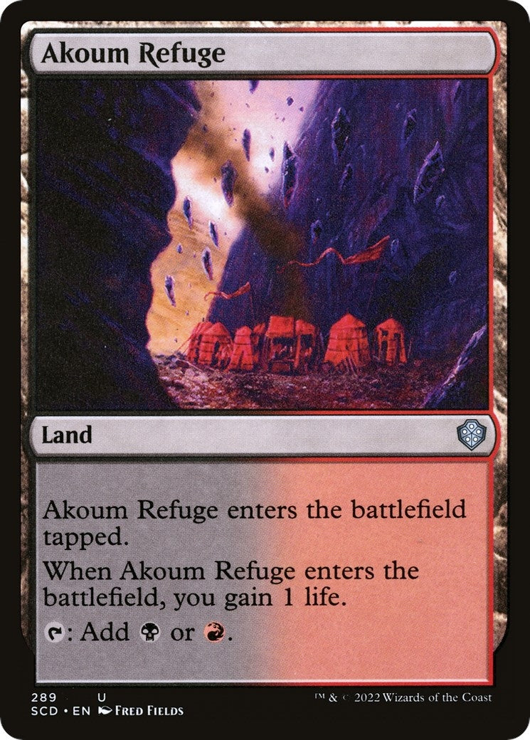 Image for Akoum Refuge (Starter Commander Decks) (289) - Magic: The Gathering