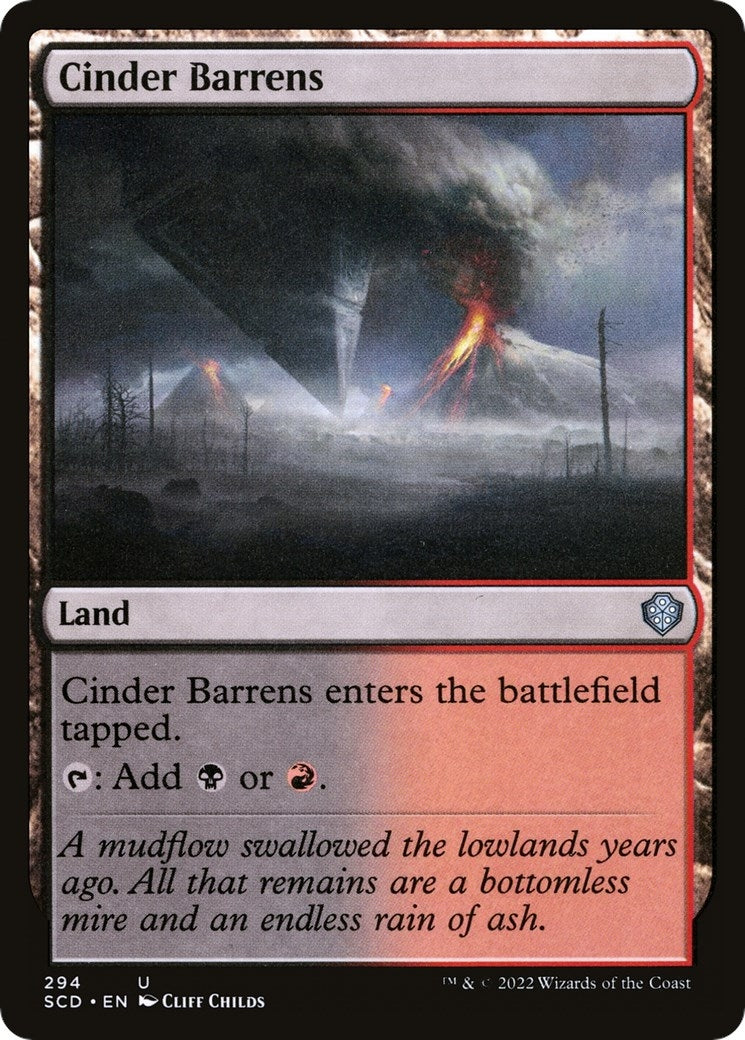 Image for Cinder Barrens (Starter Commander Decks) (294) - Magic: The Gathering