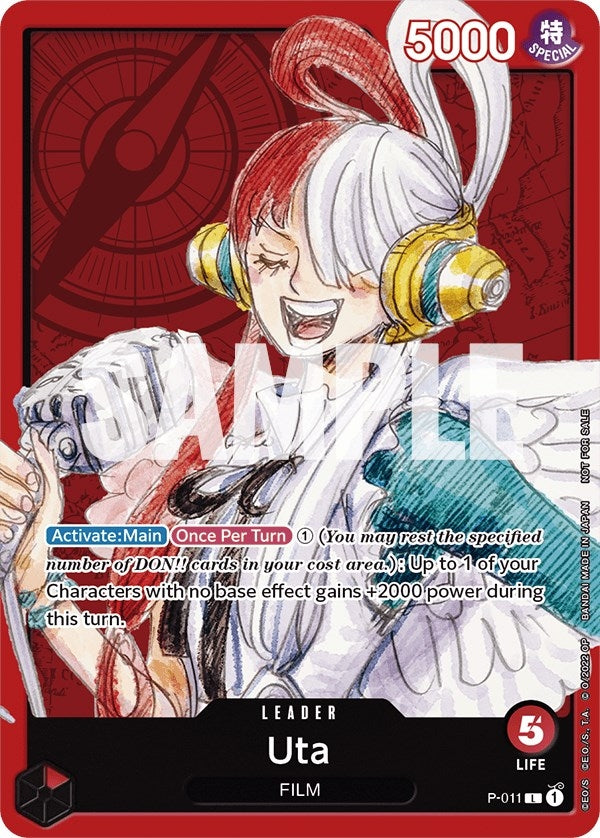 Image for Uta (One Piece Film Red) (One Piece Promotion Cards) (P-011) - One Piece Card Game