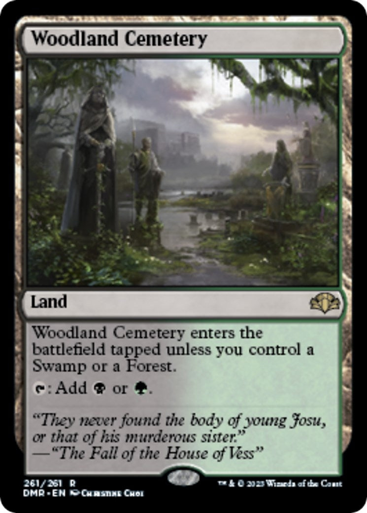 Image for Woodland Cemetery (Dominaria Remastered) (261) - Magic: The Gathering