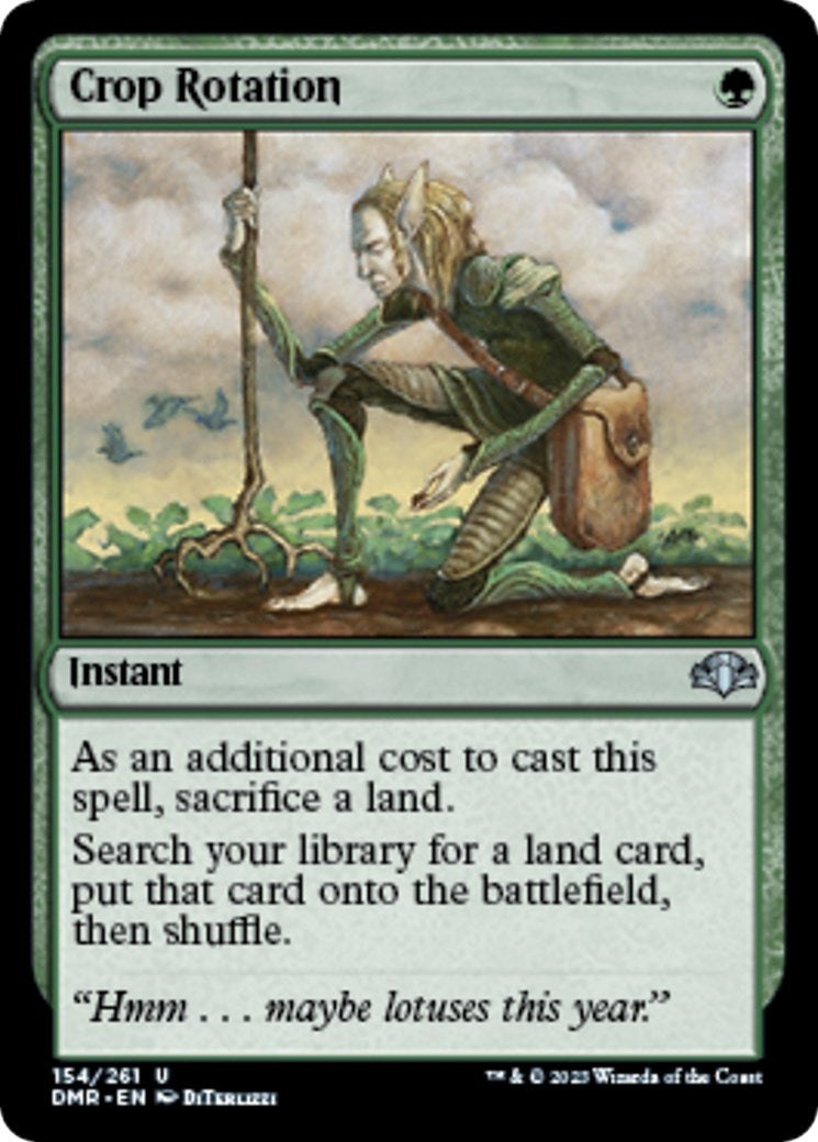 Image for Crop Rotation (Dominaria Remastered) (154) - Magic: The Gathering