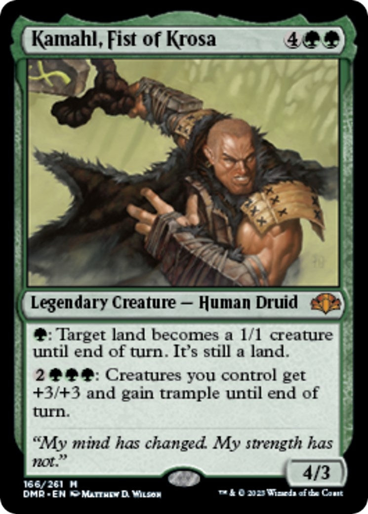 Image for Kamahl, Fist of Krosa (Dominaria Remastered) (166) - Magic: The Gathering