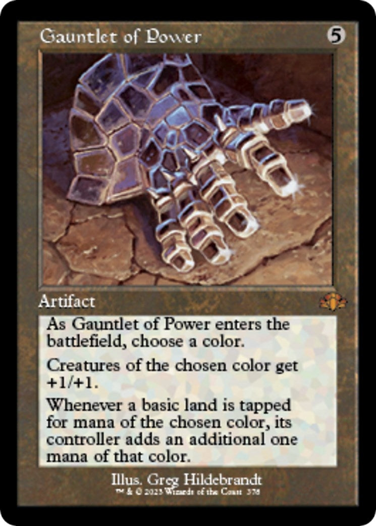 Image for Gauntlet of Power (Retro Frame) (Dominaria Remastered) (378) - Magic: The Gathering