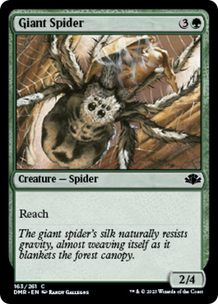 Image for Giant Spider (Dominaria Remastered) (163) - Magic: The Gathering