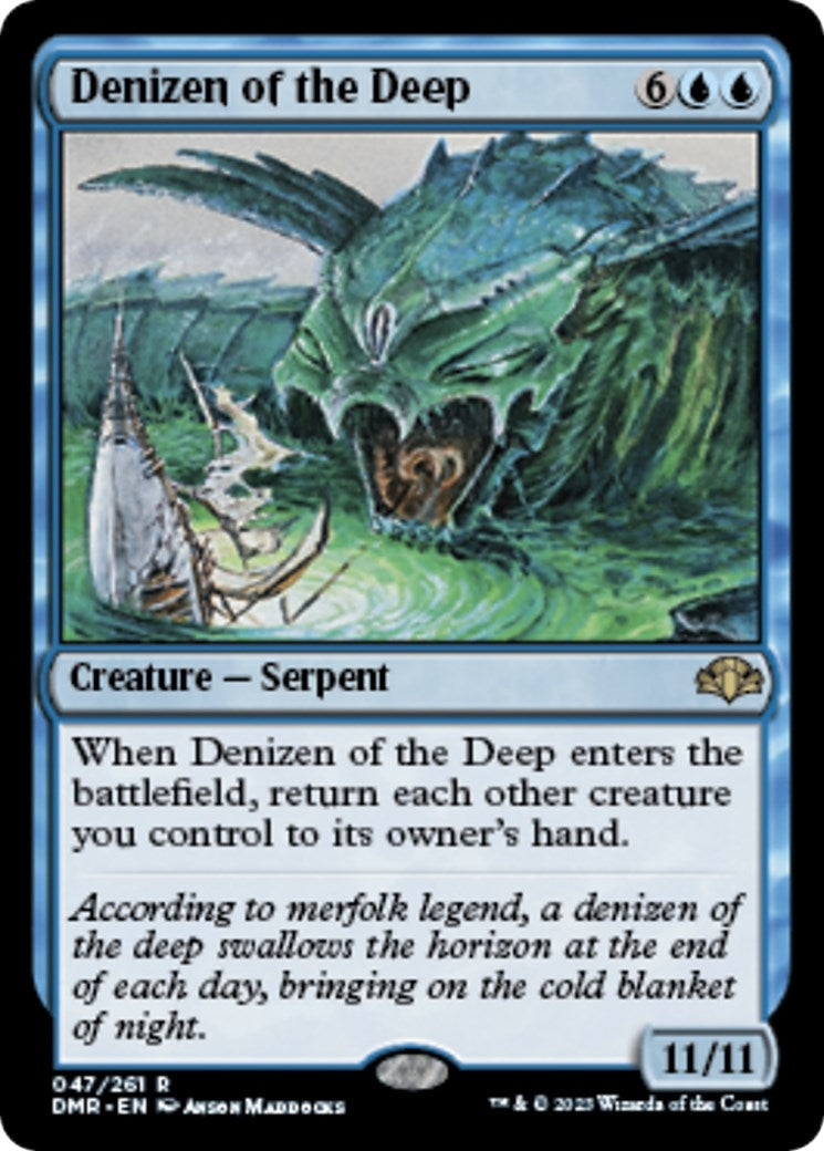 Image for Denizen of the Deep (Dominaria Remastered) (47) - Magic: The Gathering