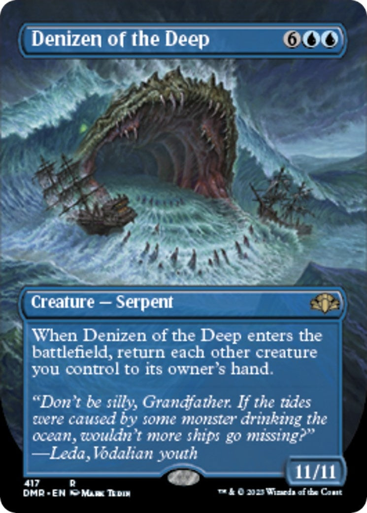 Image for Denizen of the Deep (Borderless) (Dominaria Remastered) (417) - Magic: The Gathering