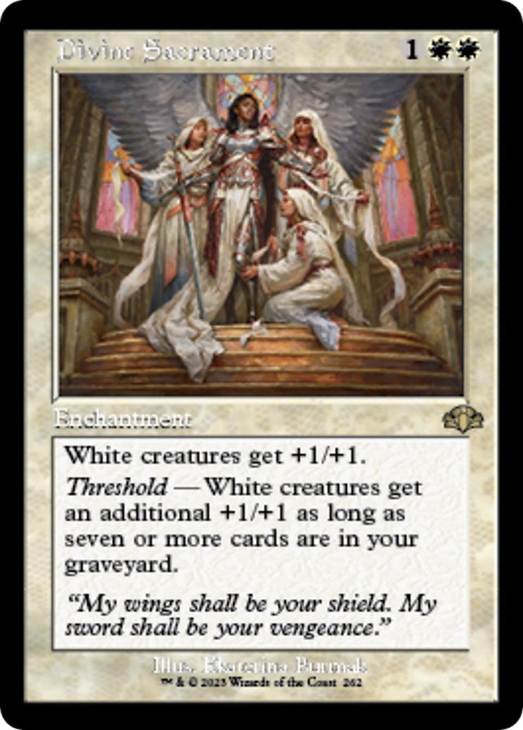 Image for Divine Sacrament (Retro Frame) (Dominaria Remastered) (262) - Magic: The Gathering