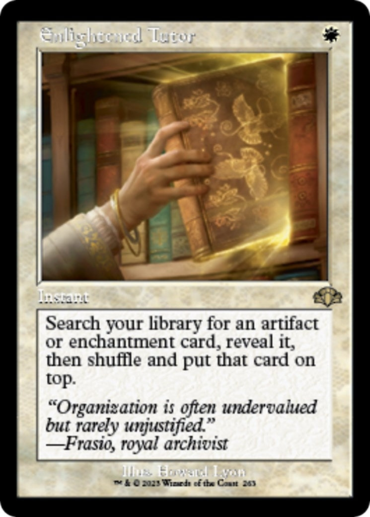 Image for Enlightened Tutor (Retro Frame) (Dominaria Remastered) (263) - Magic: The Gathering