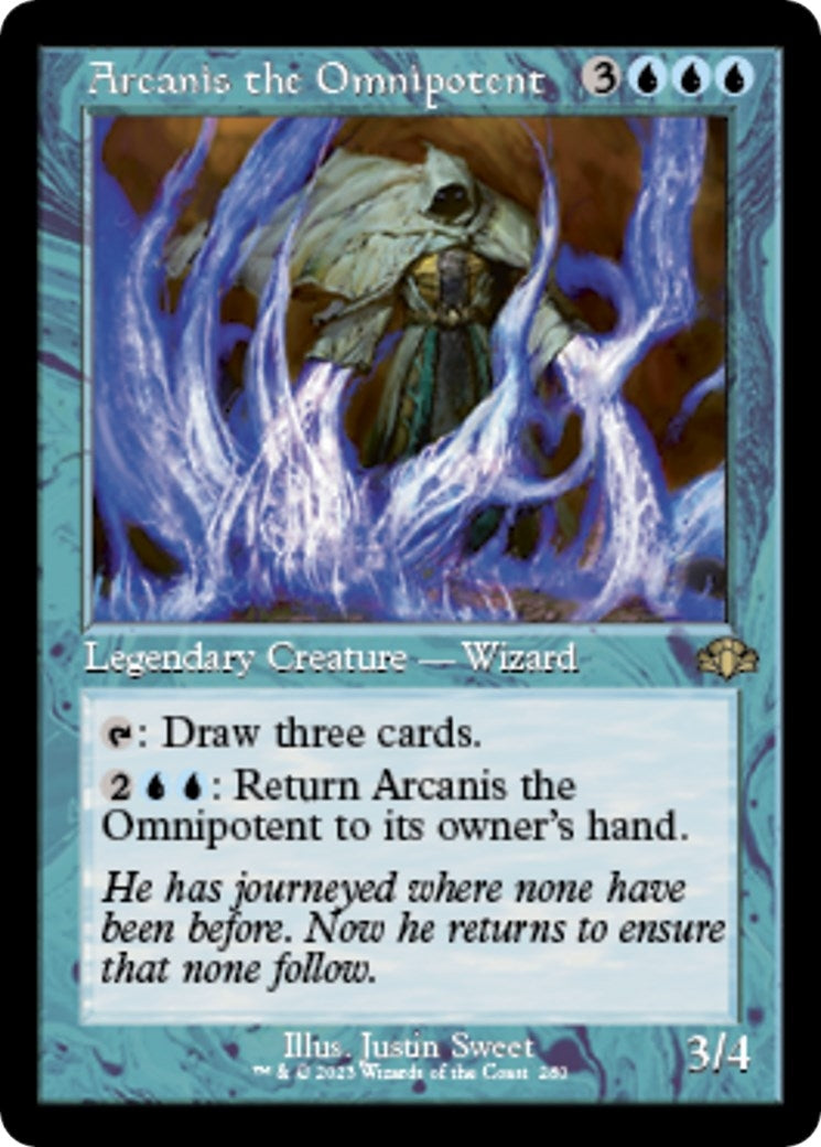Image for Arcanis the Omnipotent (Retro Frame) (Dominaria Remastered) (280) - Magic: The Gathering