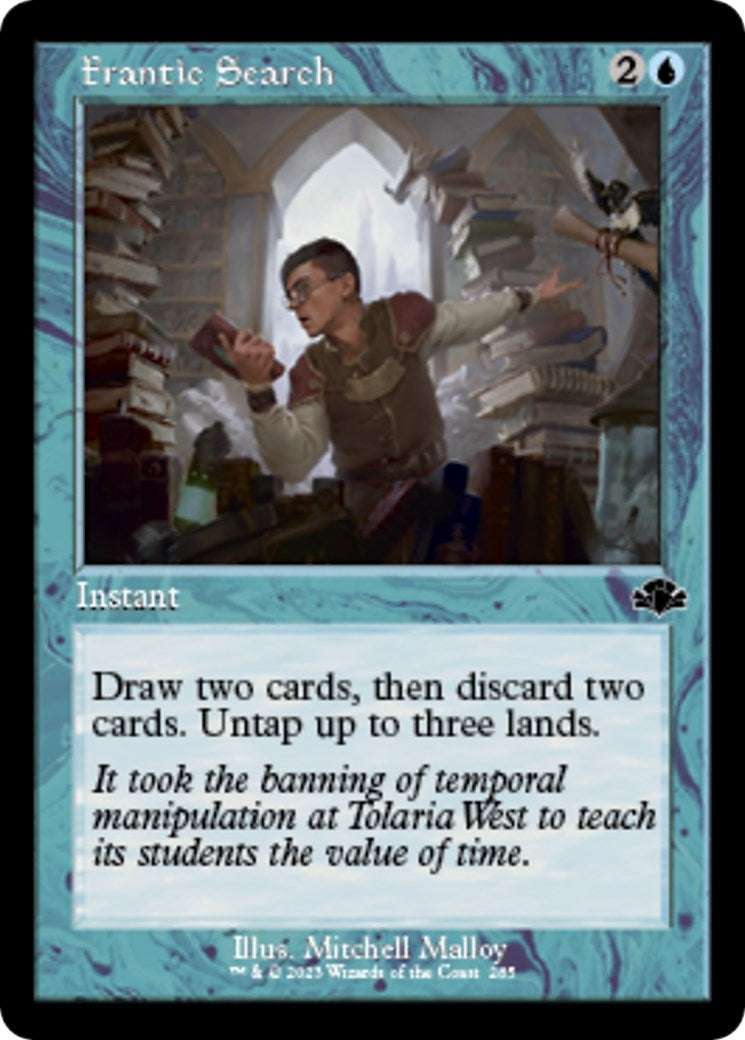 Image for Frantic Search (Retro Frame) (Dominaria Remastered) (285) - Magic: The Gathering