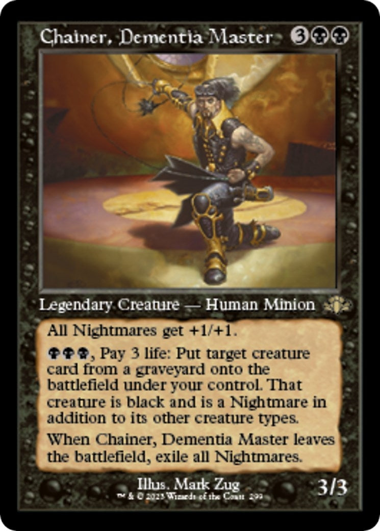 Image for Chainer, Dementia Master (Retro Frame) (Dominaria Remastered) (299) - Magic: The Gathering