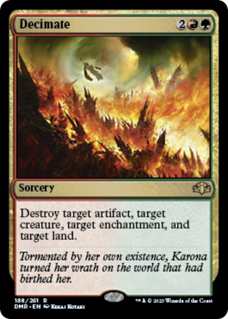Image for Decimate (Dominaria Remastered) (188) - Magic: The Gathering