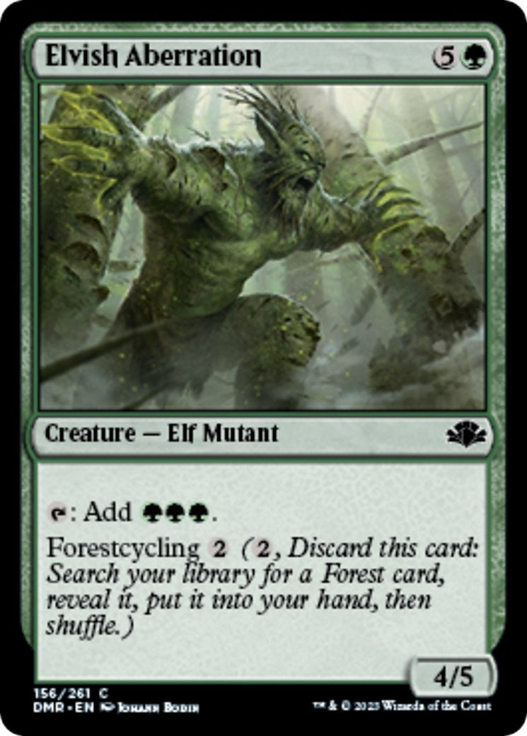 Image for Elvish Aberration (Dominaria Remastered) (156) - Magic: The Gathering