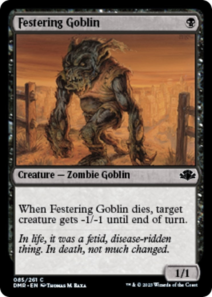 Image for Festering Goblin (Dominaria Remastered) (85) - Magic: The Gathering