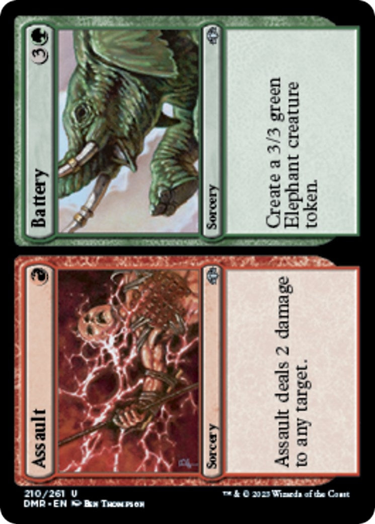 Image for Assault // Battery (Dominaria Remastered) (210) - Magic: The Gathering