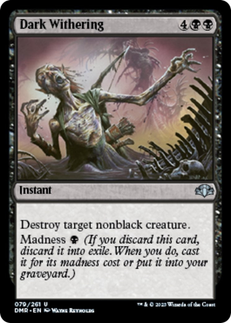 Image for Dark Withering (Dominaria Remastered) (79) - Magic: The Gathering