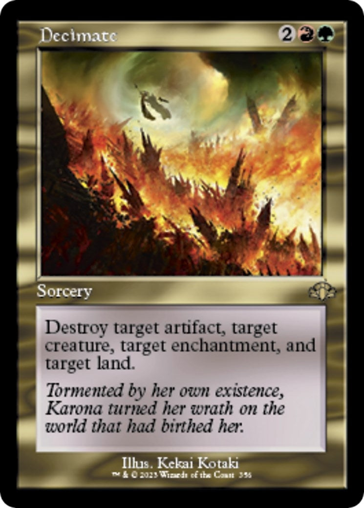 Image for Decimate (Retro Frame) (Dominaria Remastered) (356) - Magic: The Gathering