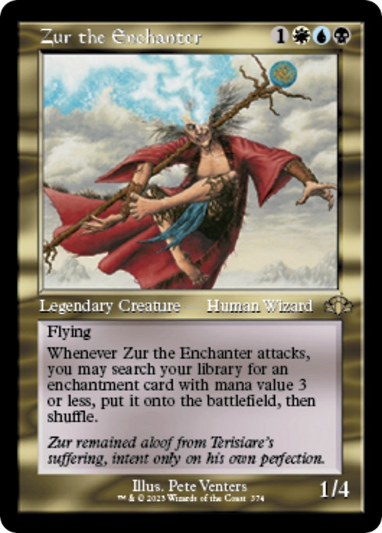 Image for Zur the Enchanter (Retro Frame) (Dominaria Remastered) (374) - Magic: The Gathering
