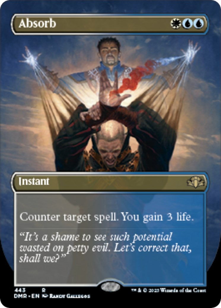 Image for Absorb (Borderless) (Dominaria Remastered) (443) - Magic: The Gathering