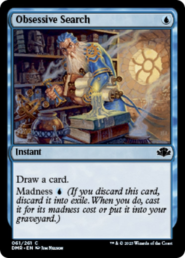 Image for Obsessive Search (Dominaria Remastered) (61) - Magic: The Gathering