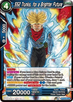 SS2 Trunks, for a Brighter Future - Rise of the Unison Warrior (Uncommon) [BT10-043]