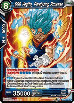 SSB Vegito, Paralyzing Prowess - Rise of the Unison Warrior (Rare) [BT10-045]