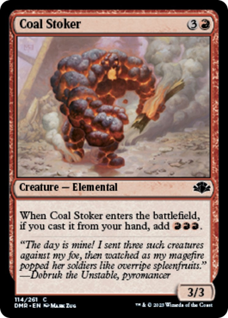 Image for Coal Stoker (Dominaria Remastered) (114) - Magic: The Gathering