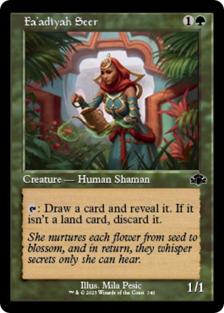 Image for Fa'adiyah Seer (Retro Frame) (Dominaria Remastered) (340) - Magic: The Gathering