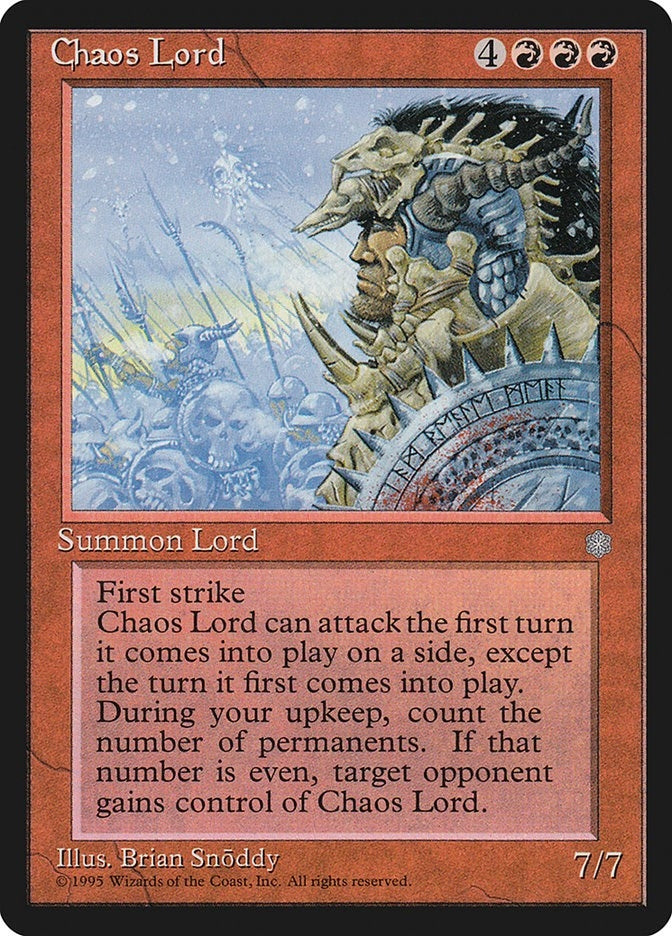 Image for Chaos Lord (Ice Age) - Magic: The Gathering