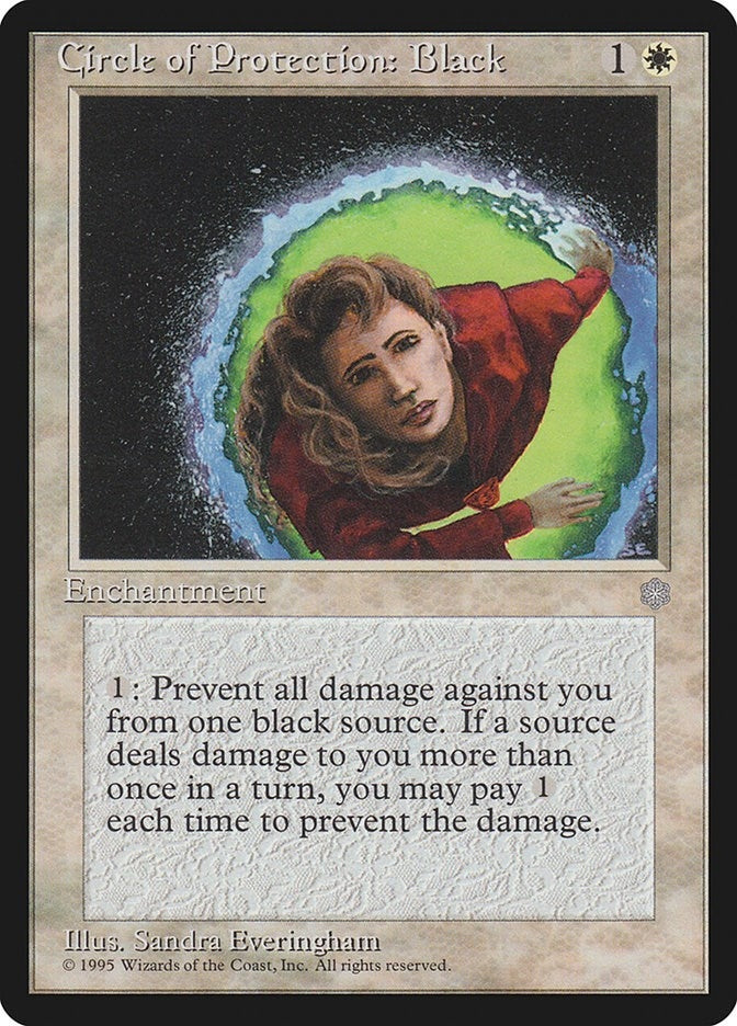 Image for Circle of Protection: Black (Ice Age) - Magic: The Gathering