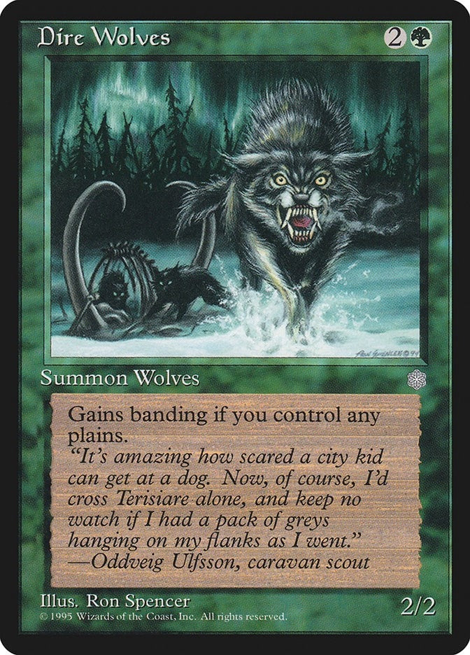 Image for Dire Wolves (Ice Age) - Magic: The Gathering