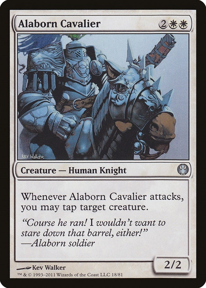 Image for Alaborn Cavalier (Duel Decks: Knights vs. Dragons) (18) - Magic: The Gathering