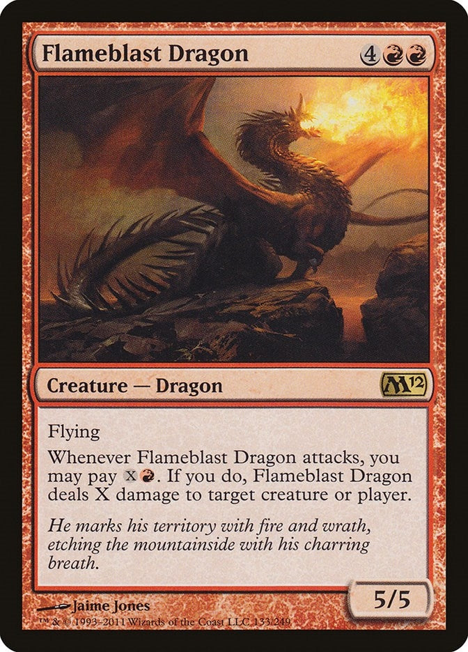 Image for Flameblast Dragon (Magic 2012 (M12)) (133) - Magic: The Gathering