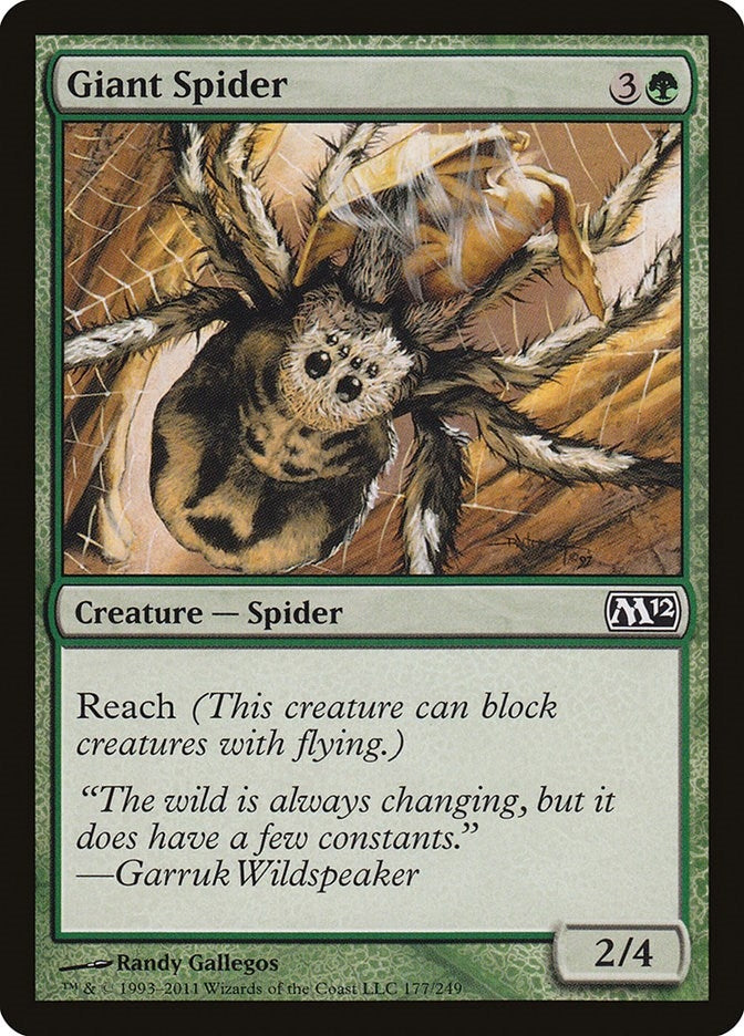 Image for Giant Spider (Magic 2012 (M12)) (177) - Magic: The Gathering