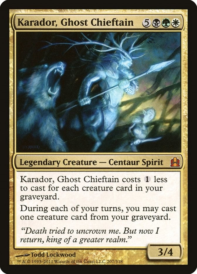 Image for Karador, Ghost Chieftain (Commander) (207) - Magic: The Gathering