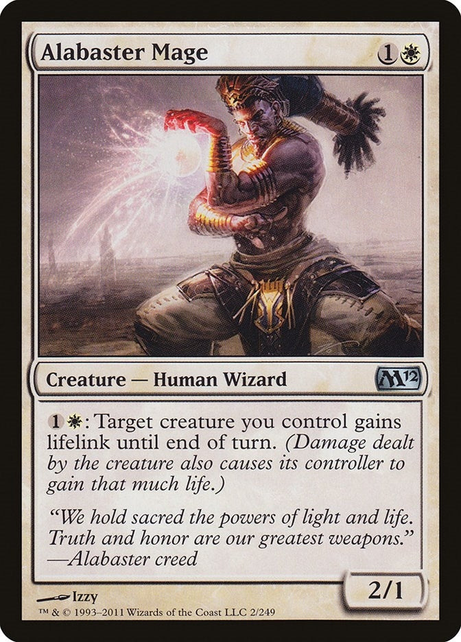 Image for Alabaster Mage (Magic 2012 (M12)) (2) - Magic: The Gathering