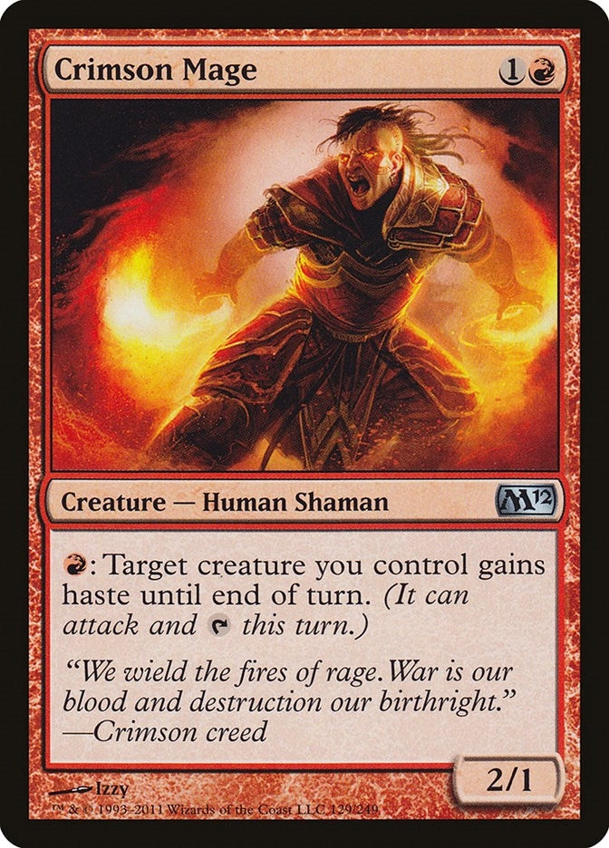 Image for Crimson Mage (Magic 2012 (M12)) (129) - Magic: The Gathering