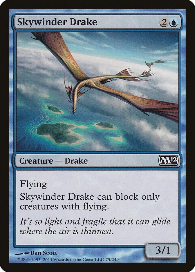 Image for Skywinder Drake (Magic 2012 (M12)) (75) - Magic: The Gathering