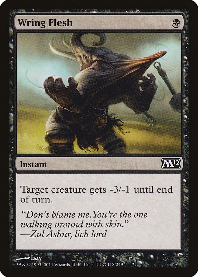 Image for Wring Flesh (Magic 2012 (M12)) (118) - Magic: The Gathering
